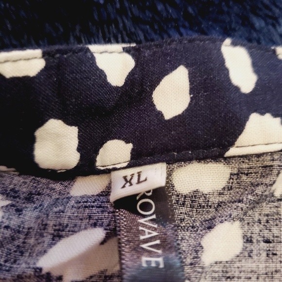 BROVAVE Short Sleeve Shirt Button Down Polka dot Midi dress - Picture 9 of 10